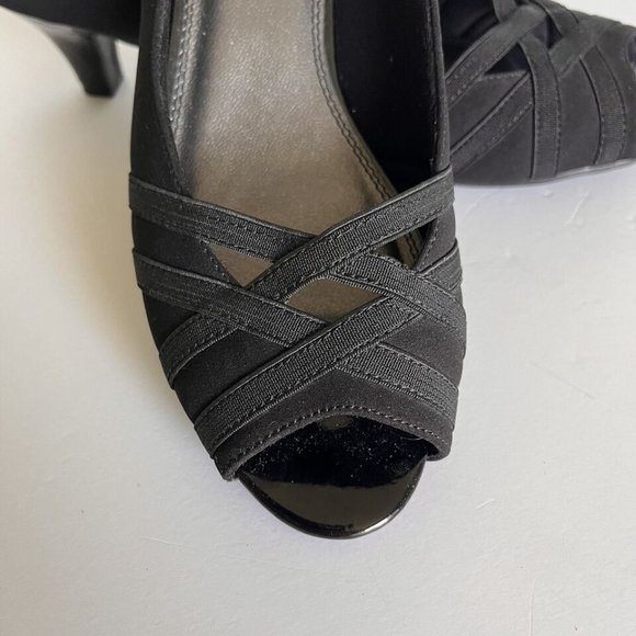 Airflex Black "Gayle" Dress Heels Women's Pumps Size 11 - Picture 1 of 7